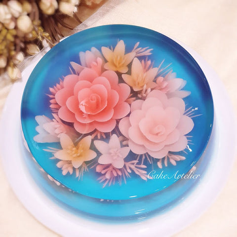 Flowery round cake (KJFR20210504)