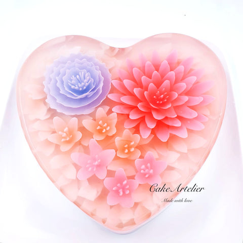 Lovely heart cake (KJLH20200801) - CakeArtelier