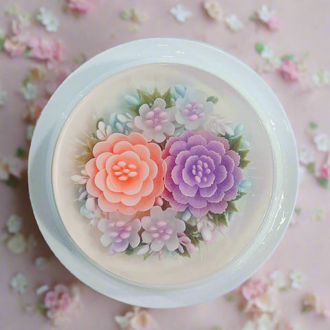 Flowery round cake (KJFR20250501)