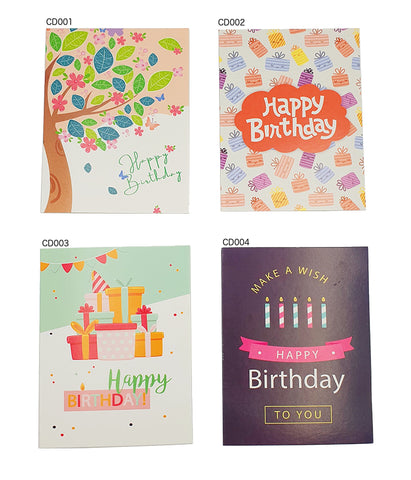 Happy Birthday Card (CD001-004) - CakeArtelier