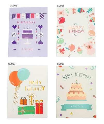 Happy Birthday Card (CD005-008) - CakeArtelier