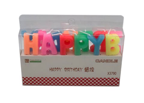 Happy Birthday Candles (Colourful) - CakeArtelier