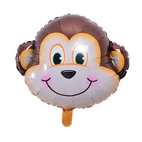 Animal head foil balloon (monkey) - CakeArtelier