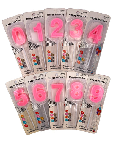Number Candles (Pink) - CakeArtelier
