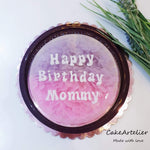 Flowery round cake (KJFR0032) - CakeArtelier