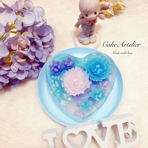 Lovely heart cake (KJLH0001) - CakeArtelier