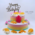 Longevity (fishes & peaches two tiers) - CakeArtelier