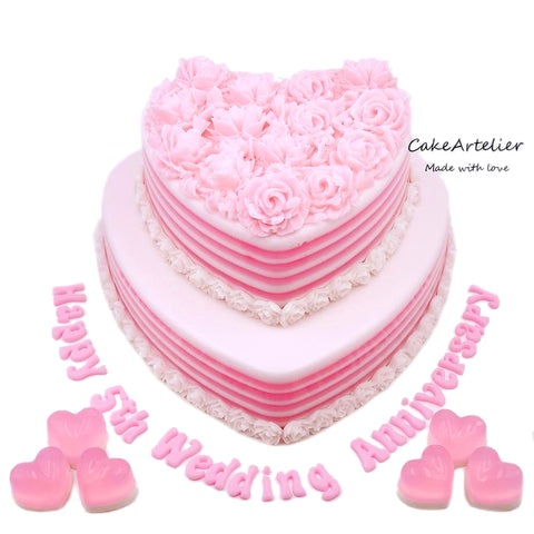 Lovely pink (Two tiers) - CakeArtelier