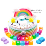 Cars 02 (Rainbow) - CakeArtelier