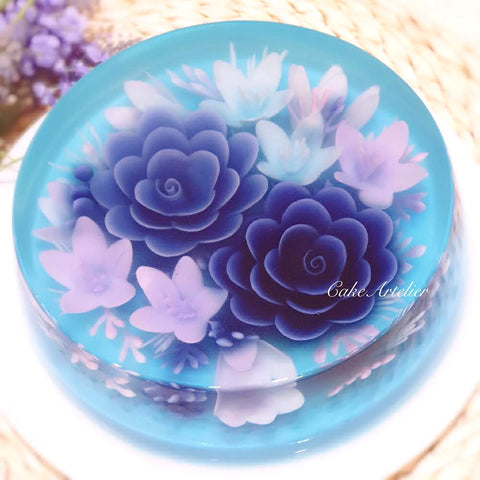 Flowery round cake (KJFR20210505)