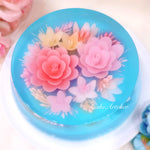 Flowery round cake (KJFR20210501)