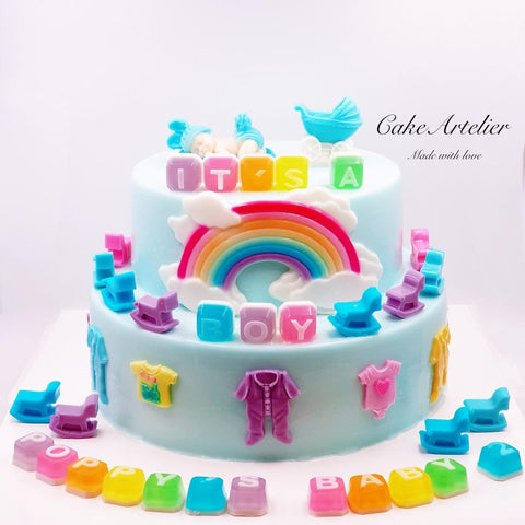 Baby baby (Two tiers 02) - CakeArtelier