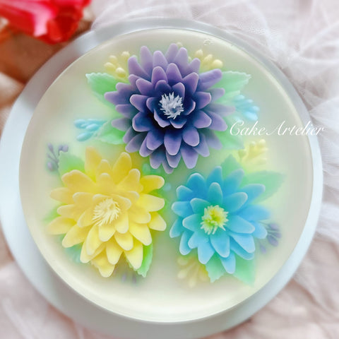 Flowery round cake (KJFR20220302)
