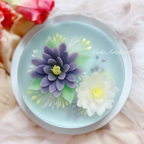 Flowery round cake (KJFR20220303)