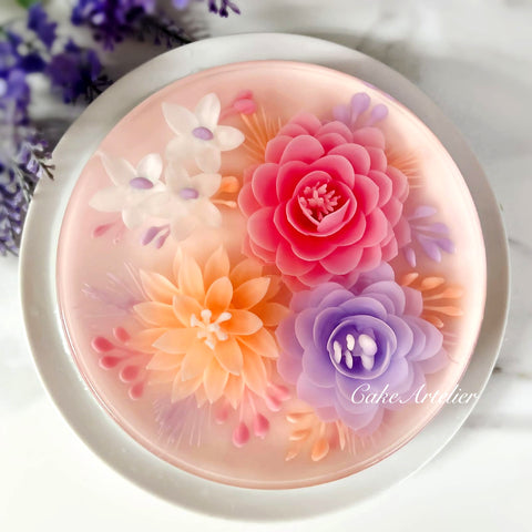 Flowery round cake (KJFR20230102)