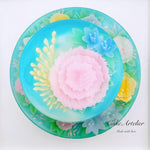 Flowery round cake (2 Tier) (KJFRT004) - CakeArtelier