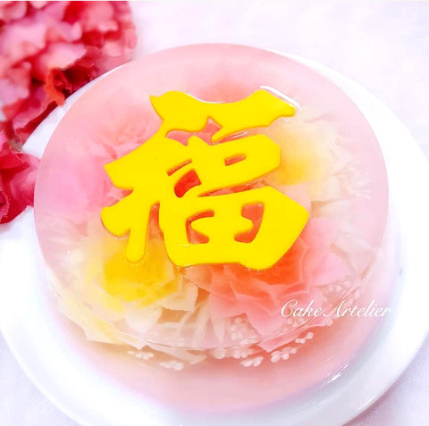 Flowery round cake (KJFR20230103)