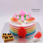 Longevity (fishes & peaches 02) - CakeArtelier