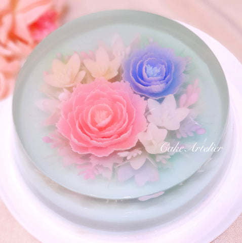 Flowery round cake (KJFR20210602)