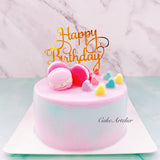 Macarons (hearts) Cake